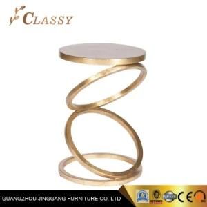 New Design Stylish Metal Circle Ring Side Table