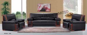 Black PVC Arm Popular Home Furniture Sofa