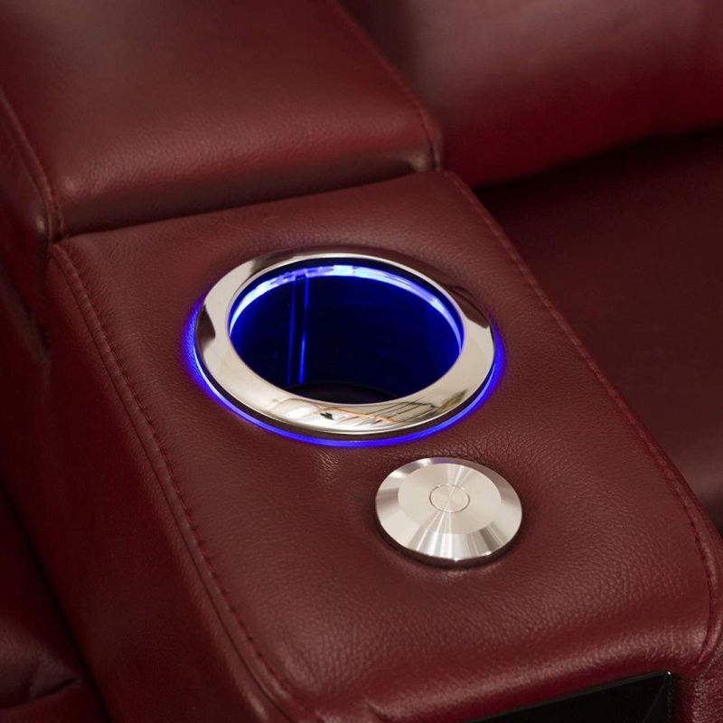 Jky Furniture Multifunction Luxury Adjustable Leather Home Theater Power Recliner Sofa Set with Customerization Functions