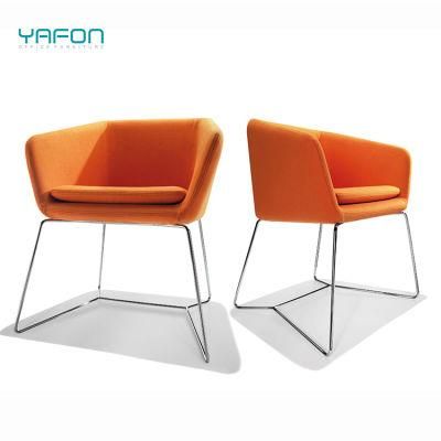 Optional Colors Office Furniture Molded Sponge PU Leather and Fabric Leisure Chair