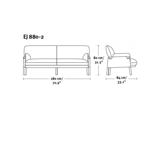 Monica Savanna 2 Seats Sofa Loveseat