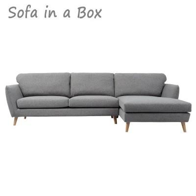 Modern Wholesale Luxury Assembly Kd Sofa Corner Sectional Sofa Set Grey Living Room Cloud Couch