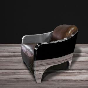 New Design Leather Stainless Steel Chair