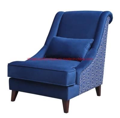 Blue Fabric Living Room Furniture