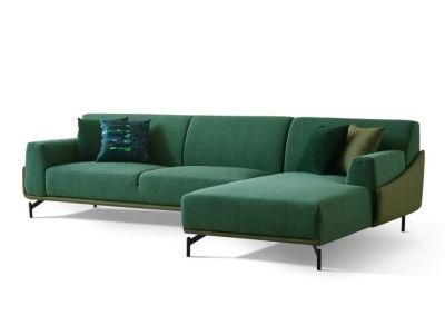 Home Furniture Living Room Modern Design L Shape Sectional Fabric Sofa