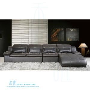 Modern Living Room Corner Leather Sofa for Home (HW-8142S)