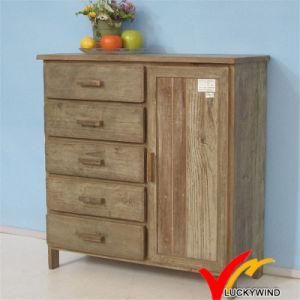 Natural Wood Color Cabinet with Vintage Taste for Home Decoration