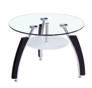 Small Round Glass End Table/Little Coffee Table/Corner Table (CT093)