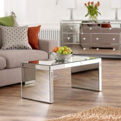 Rectangle Antique Glass Antique Paint Coffee Table for 2021 Living Room Furniture TV Stand