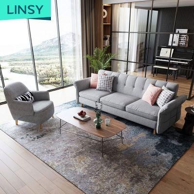 Linsy Folded Gray Fashion Fabric Sofa Bed Living Room Furniture