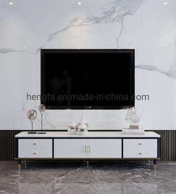 Living Room Modern Metal Cabinet Legs Frame Furniture TV Stand