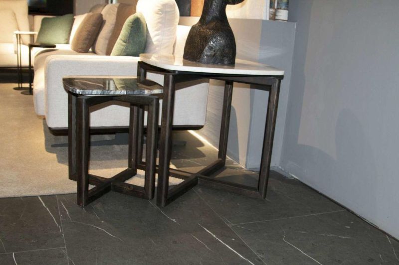 FC58A Coffee Table Natural Marble Top, Latest Design Coffee Table, Italian Design Living Room Set in Home and Hotel Furniture Custom-Made
