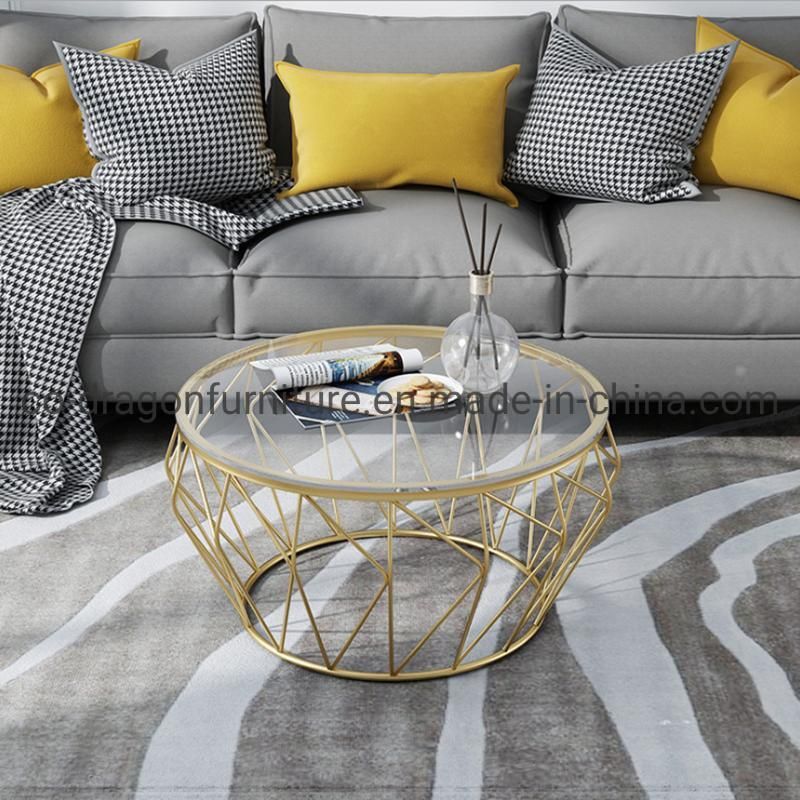 Chinese Wholesale Market Home Fruniture Steel Coffee Table with Top