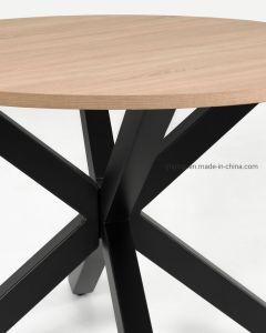 Modern Furniture Detachable Dining Table Black Steel Legs Cafe Table Leg Fixing Legs to Glass Table