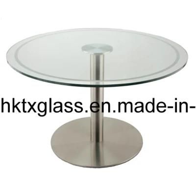 Round Glass Top / Carved Glass Top