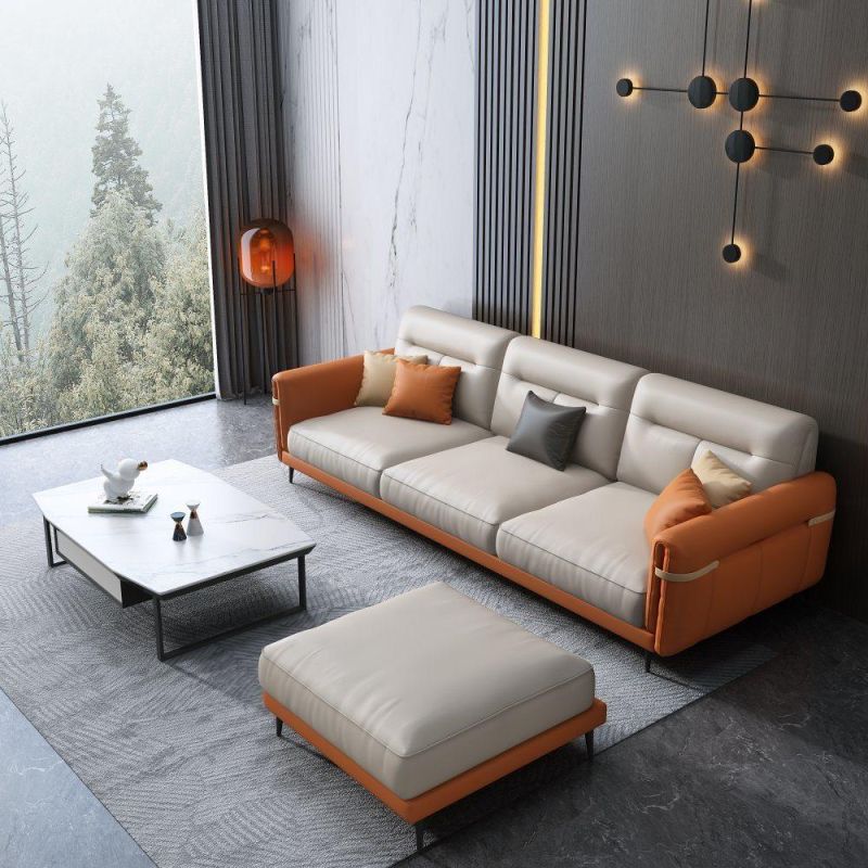 Fabric Solid Wood Frame Leisure Round Sofa Furniture