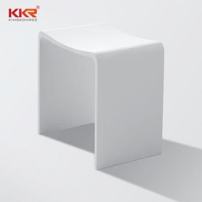 Bathroom Toilet Stool Solid Surface Shower Bench Pure Acrylic Shower Stool Wholesale