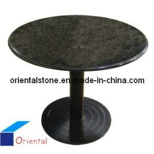 Black Grantie Round Stone Table for Furniture