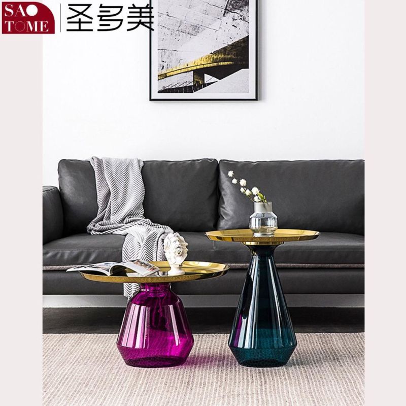 Modern Hot Selling Living Room Furniture Hand Blown Glass Tea Table