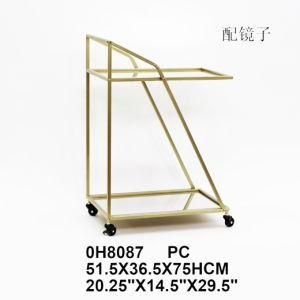 Home Furniture Dining Cart for Dining Room Small Glass Dining Cart