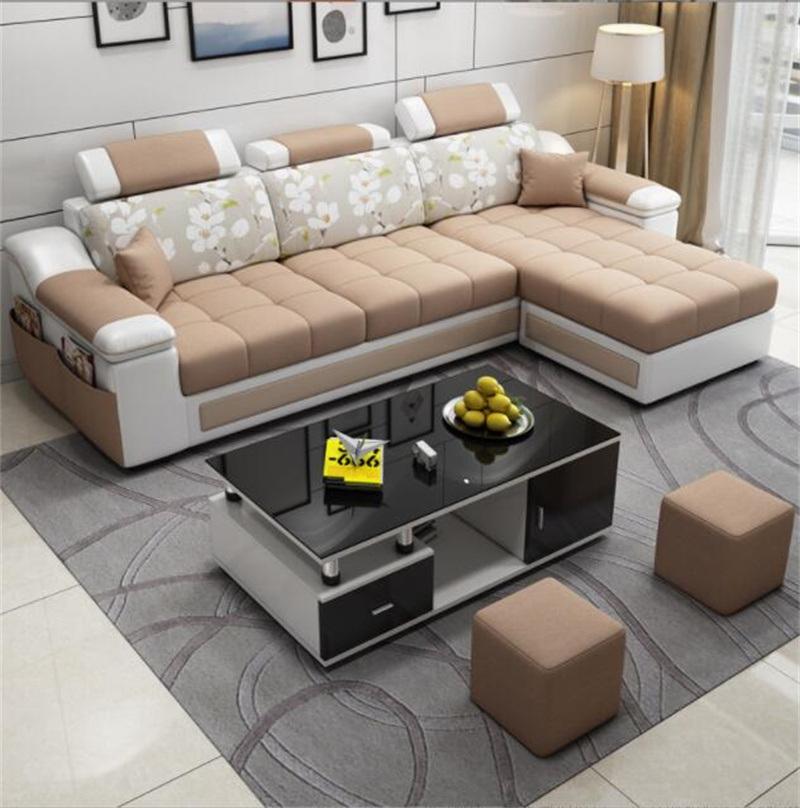 Simple Modern Furniture Sofa Living Room Three-Seat Modular Sofa