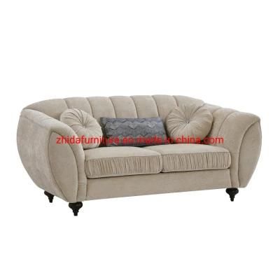 Classic Antique Style Living Room Reception Leather Fabric Lobby Sofa