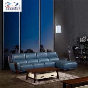 Comfortable L Shape Leather Sofa for Living Room