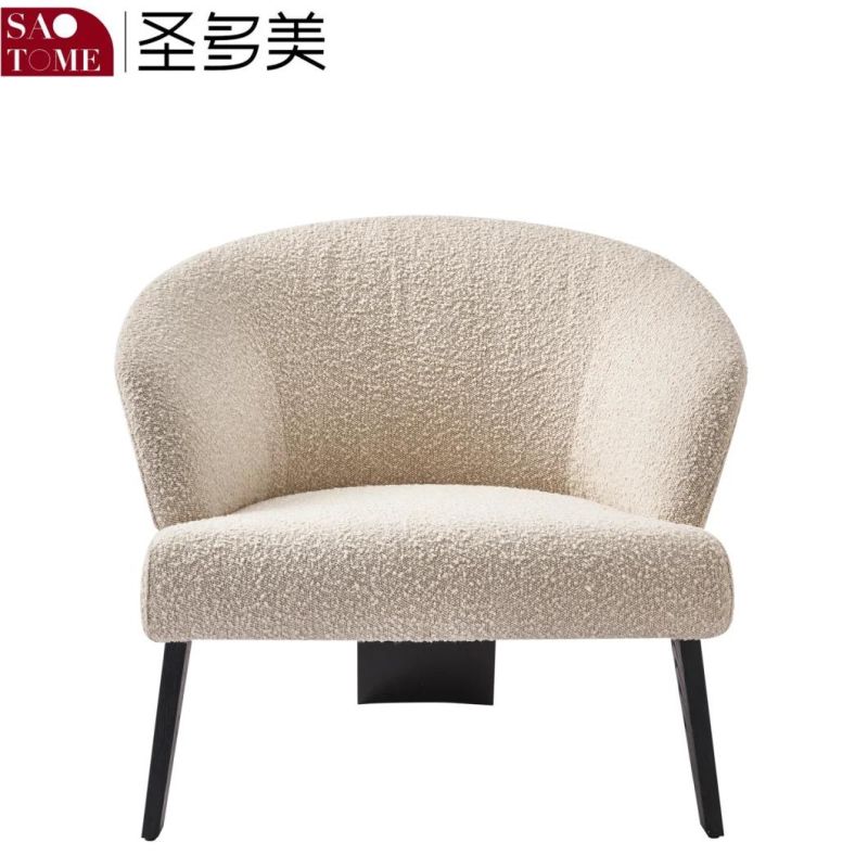 Modern Hotel Family Living Room Can Customize Non Foldable Leather Leisure Chairs