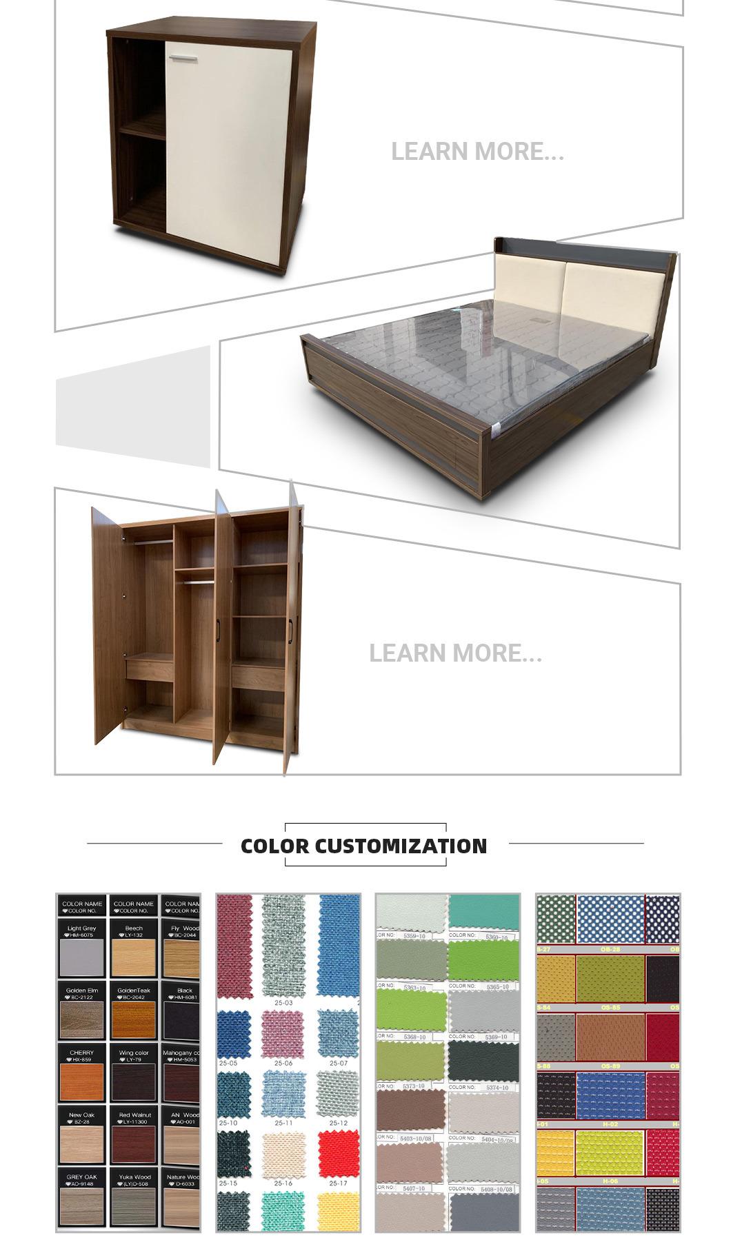 Fashion Design Home Furniture Leather Combination Office Furnitureliving Room Sofa Hx-9DN108