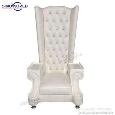 Hot Sale Throne Chair Hotel White King Chair for Wedding Event and Banquet