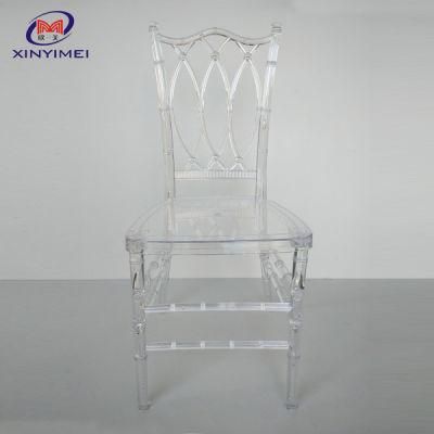 China Popular Sale Ice Clear Resin Chiavari Chair