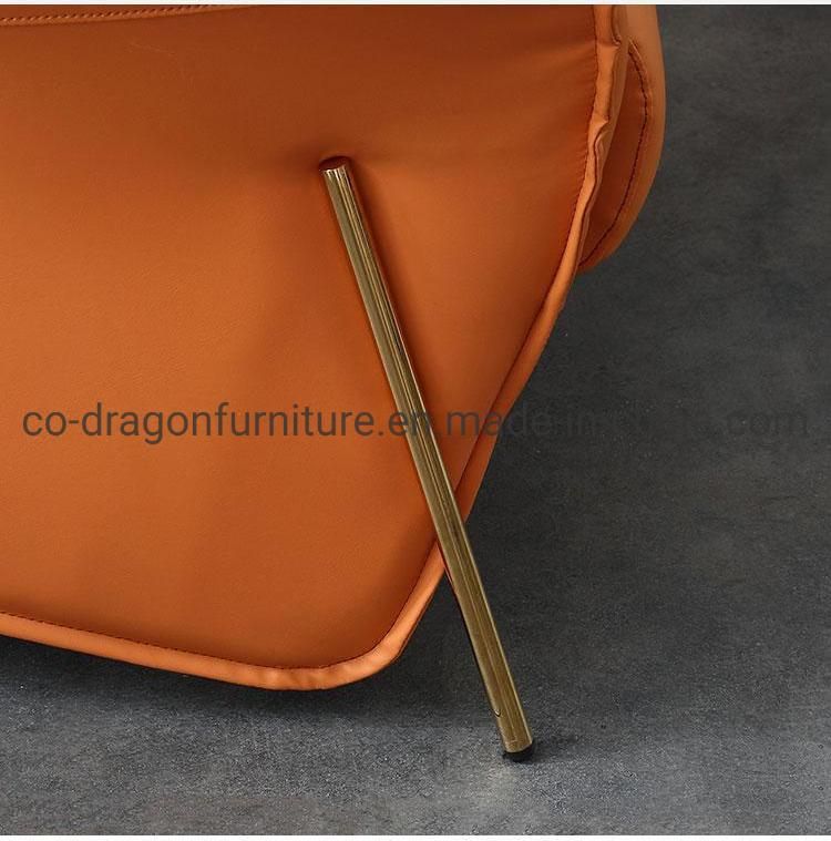 Modern Luxury Home Furniture High Back Leather Leisure Sofa Chair