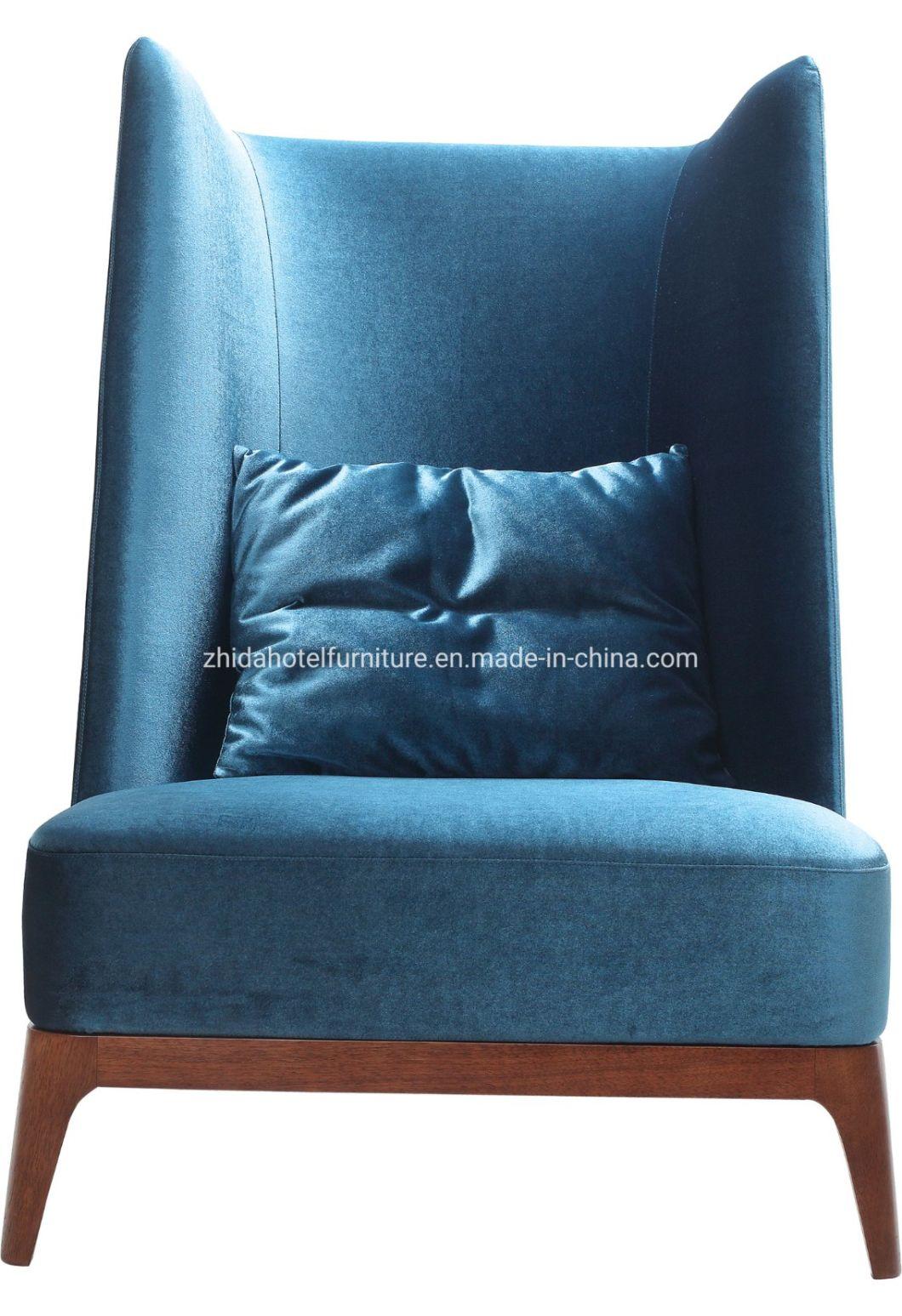 Modern High Back Fabric Modern Living Room Chair for Reception Area
