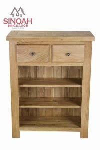 Hot-Selling New Design Solid Oak Low Bookcase