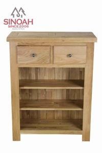 Hot-Selling New Design Solid Oak Low Bookcase