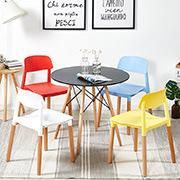 Home Furniture Simple Style Plastic Dining Chairs