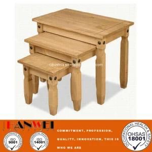 Natural Color Oak Tea Coffee Wooden Wood Square Small End Table