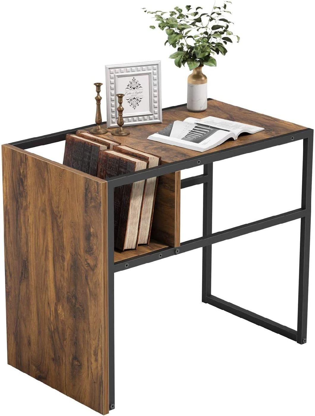 Bedside Cabinet with Drawer Solid Rubber Wooden Legs Space Nightstand for Bedroom