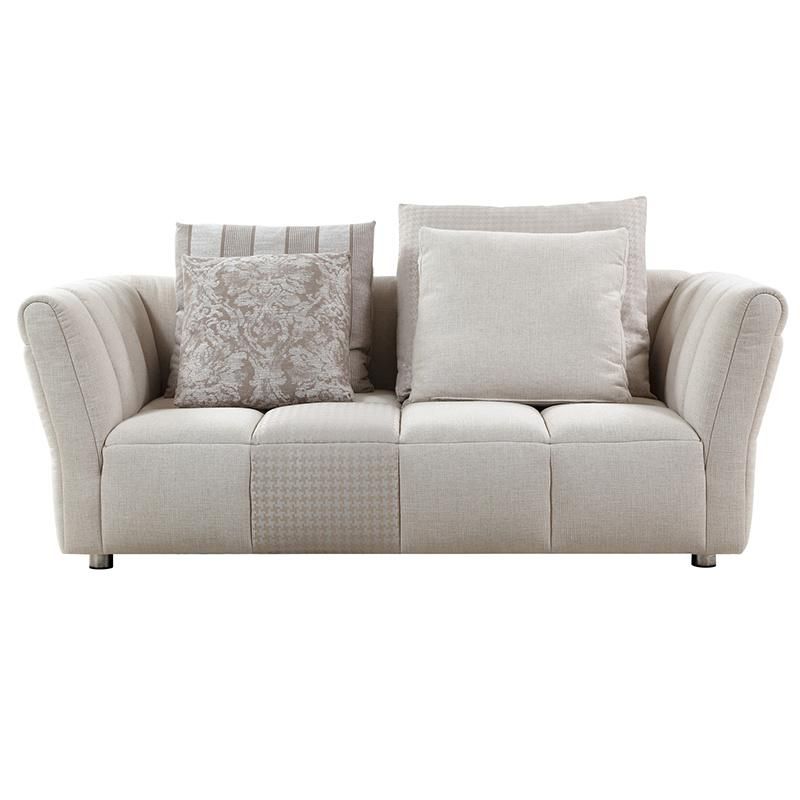Five Star Hotel Use Contemporary Leather Reception Sofas Durable and Elegent Comfort Sofas with Feather Down Cushions Foshan Top Furniture Mnaufactuer