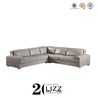 Modern Hotel Modular Sectional Leisure Corner Leather Couch