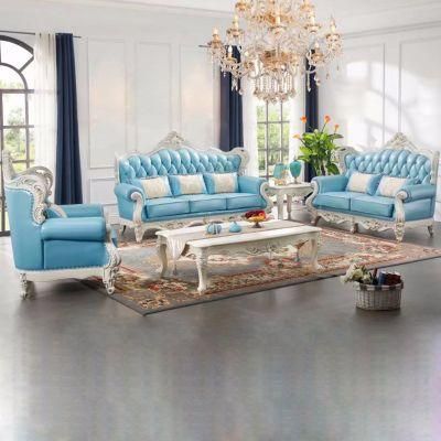 Living Room Leather Sofa with Optional Couch Color and Seat