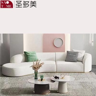 Medium Backrest Sofa Home Furniture Comfortable Corner Sofa