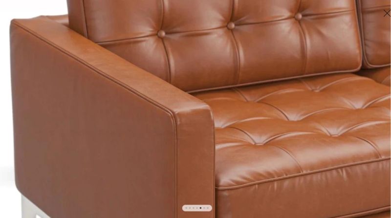 Vintage Leather Sofa 3 Seater 6112-3#