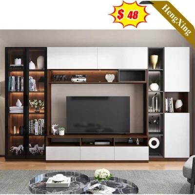Light Luxury Home Living Room Furniture Set Storage TV Cabinet TV Stand Wall Glass Door Cabinet Coffee Table (UL-11N1237)