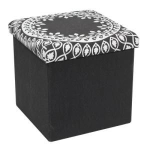 Knobby Foldable Storage Folding Chair Stool Ottoman