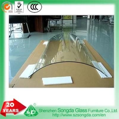 Big Size 5-19mm Clear Glass Bent by Customized Angle Bathroom