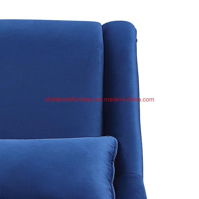 Blue Fabric Living Room Furniture