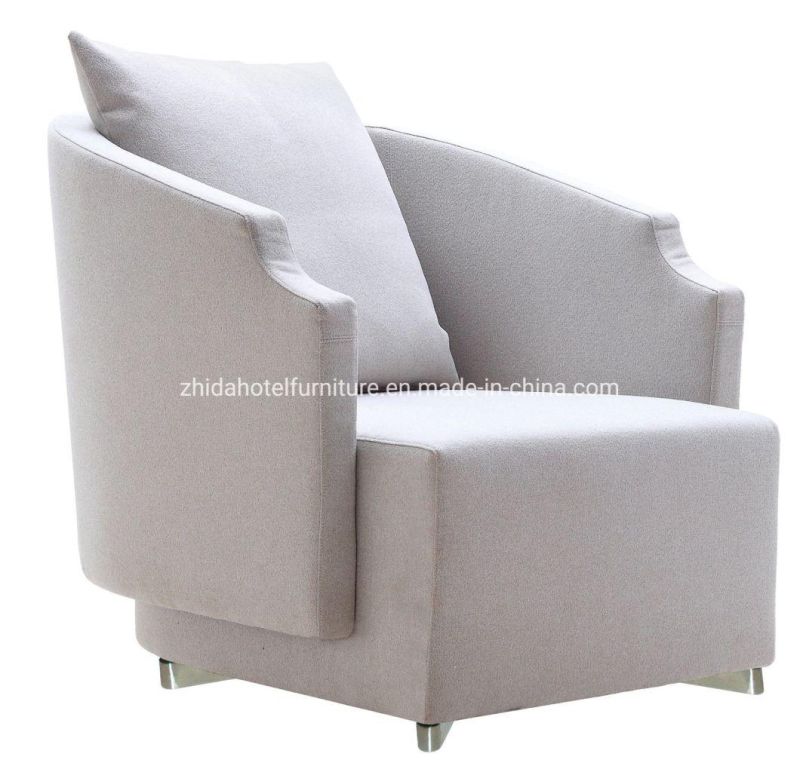 Modern Living Room Furniture Hotel Reception Bedroom Chair with Genuine Leather