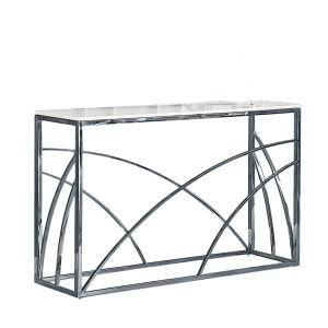 Contemporary Luxury Glass Top Coffee Table with Stainless Steel Metal Legs for Living Room Furniture