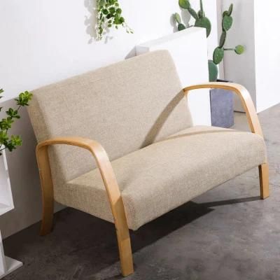 Living Room Furniture Solid Wood Armrests and Solid Wood Frame Sofa